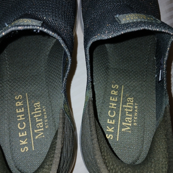 Skechers Martha Stewart Olive Slip-On Sneakers - Picture 5 of 8